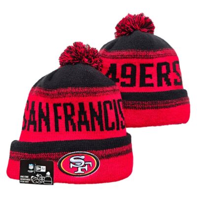 San Francisco 49ers Cuffed Knit Hat with Pom