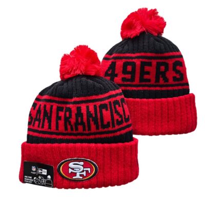 San Francisco 49ers Cuffed Knit Hat with Pom