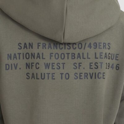 San Francisco 49ers Women's 2025 Salute to Service Sideline Standard Issue Dri-FIT Hoodie - Olive - Image 8