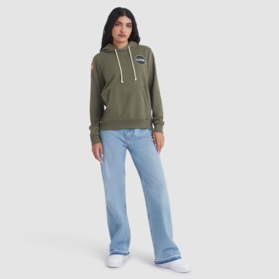 Seattle Seahawks Women's 2025 Salute to Service Sideline Standard Issue Dri-FIT Hoodie - Olive - Image 3