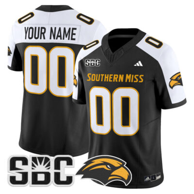Southern Miss Golden Eagles 2025 Vapor Limited Custom Jersey - Black Alternate
