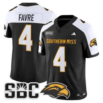 Southern Miss Golden Eagles 2025 Vapor Limited Jersey - Black Alternate Brett Favre
