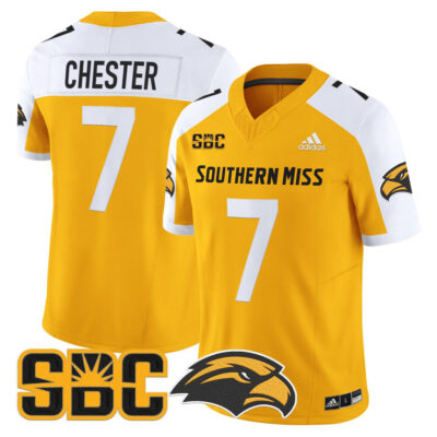 Southern Miss Golden Eagles 2025 Vapor Limited Jersey - Gold Alternate Carl Chester