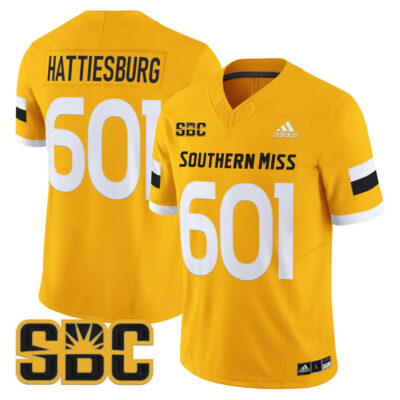 Southern Miss Golden Eagles 2025 Vapor Limited Jersey - Gold Hattiesburg 601