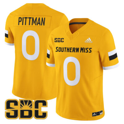 Southern Miss Golden Eagles 2025 Vapor Limited Jersey - Gold Jeffery Pittman