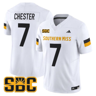 Southern Miss Golden Eagles 2025 Vapor Limited Jersey - White Carl Chester