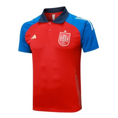 Alternative view of Spain Polo + Pants 2024 2025 Red Training Tracksuit