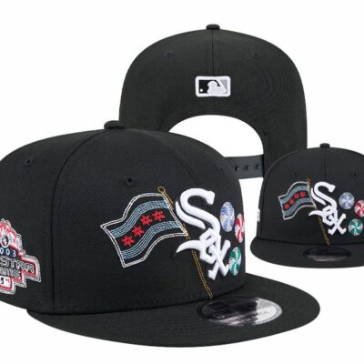 State Stitch Black Snapback Hat