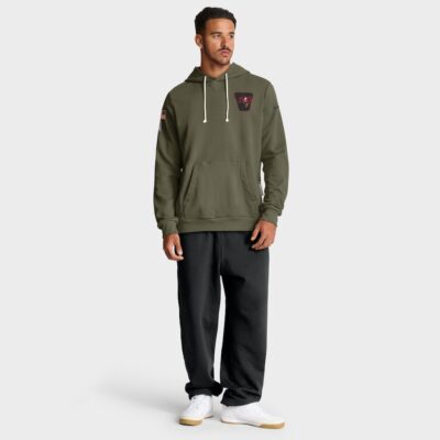Tampa Bay Buccaneers 2025 Salute to Service Sideline Standard Issue Dri-FIT Hoodie - Olive - Image 3