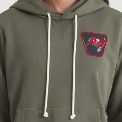 Tampa Bay Buccaneers Women's 2025 Salute to Service Sideline Standard Issue Dri-FIT Hoodie - Olive - Image 4