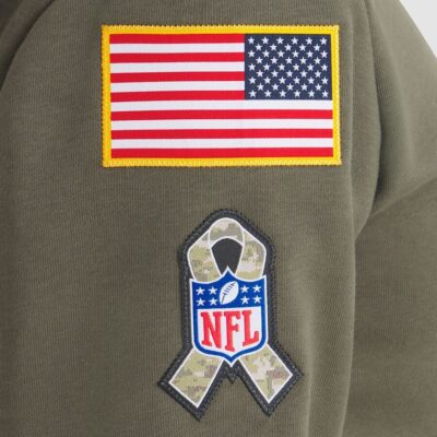 Tampa Bay Buccaneers Women's 2025 Salute to Service Sideline Standard Issue Dri-FIT Hoodie - Olive - Image 5