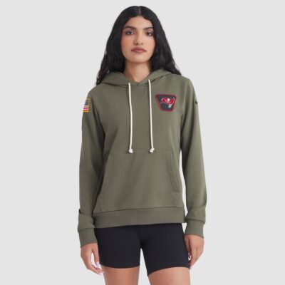 Tampa Bay Buccaneers Women's 2025 Salute to Service Sideline Standard Issue Dri-FIT Hoodie - Olive