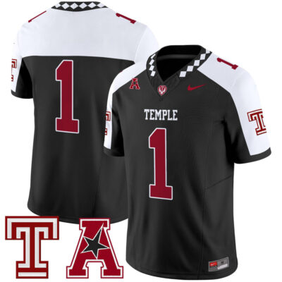 Temple Owls 2025 Vapor Limited Jersey - Black Alternate #1 Team