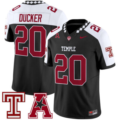 Temple Owls 2025 Vapor Limited Jersey - Black Alternate Jay Ducker
