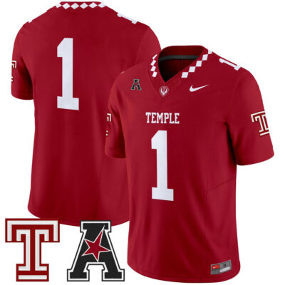 Temple Owls 2025 Vapor Limited Jersey - Crimson #1 Team