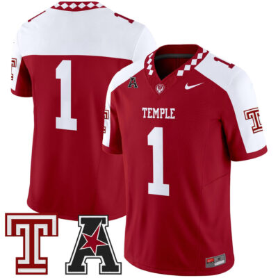 Temple Owls 2025 Vapor Limited Jersey - Crimson Alternate #1 Team