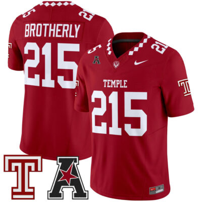 Temple Owls 2025 Vapor Limited Jersey - Crimson Brotherly 215