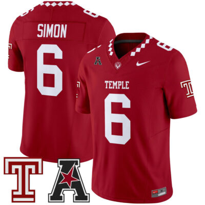 Temple Owls 2025 Vapor Limited Jersey - Crimson Evan Simon