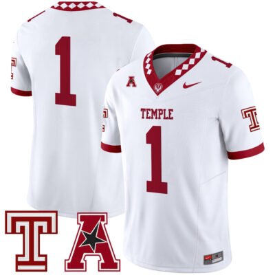 Temple Owls 2025 Vapor Limited Jersey - White #1 Team