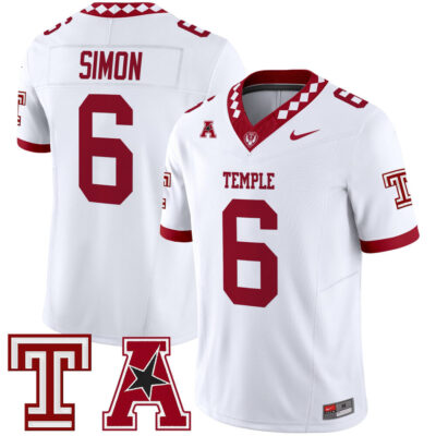 Temple Owls 2025 Vapor Limited Jersey - White Evan Simon
