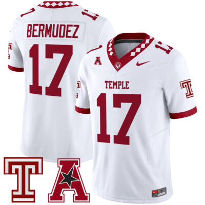 Temple Owls 2025 Vapor Limited Jersey - White JoJo Bermudez