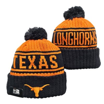 Texas Longhorns Cuffed Knit Hat with Pom