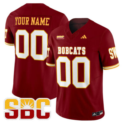 Texas State Bobcats 2025 Vapor Limited Custom Jersey - Maroon Limited