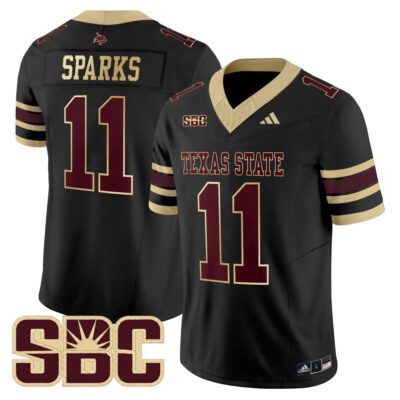Texas State Bobcats 2025 Vapor Limited Jersey - Black Beau Sparks