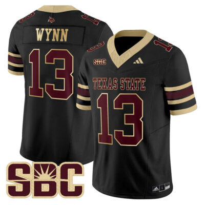 Texas State Bobcats 2025 Vapor Limited Jersey - Black Spergon Wynn