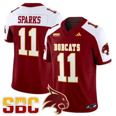 Texas State Bobcats 2025 Vapor Limited Jersey - Maroon Alternate Beau Sparks