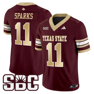 Texas State Bobcats 2025 Vapor Limited Jersey - Maroon Beau Sparks