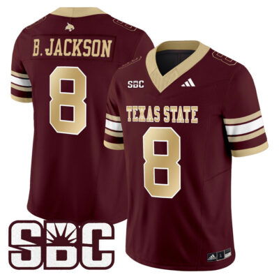 Texas State Bobcats 2025 Vapor Limited Jersey - Maroon Brad Jackson