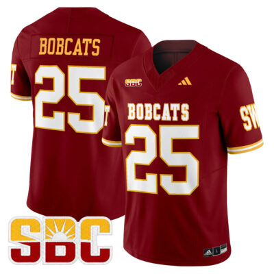 Texas State Bobcats 2025 Vapor Limited Jersey - Maroon Limited #25 Bobcats
