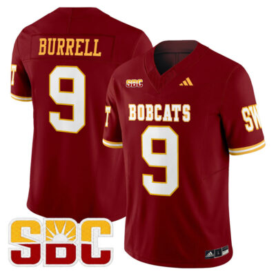Texas State Bobcats 2025 Vapor Limited Jersey - Maroon Limited Greg Burrell