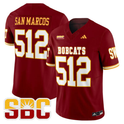 Texas State Bobcats 2025 Vapor Limited Jersey - Maroon Limited San Marcos 512
