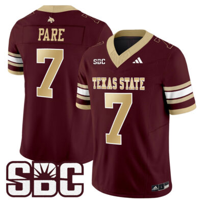 Texas State Bobcats 2025 Vapor Limited Jersey - Maroon Lincoln Pare
