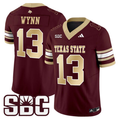 Texas State Bobcats 2025 Vapor Limited Jersey - Maroon Spergon Wynn