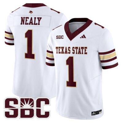 Texas State Bobcats 2025 Vapor Limited Jersey - White Barrick Nealy