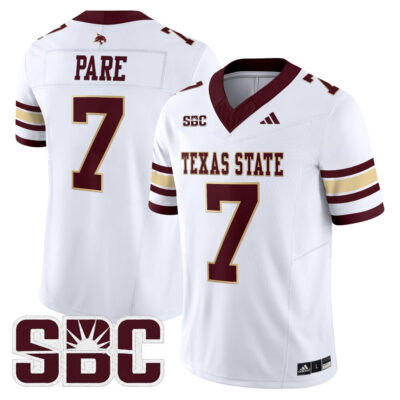Texas State Bobcats 2025 Vapor Limited Jersey - White Lincoln Pare