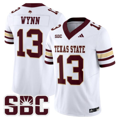 Texas State Bobcats 2025 Vapor Limited Jersey - White Spergon Wynn