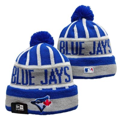 Toronto Blue Jays Cuffed Knit Hat with Pom