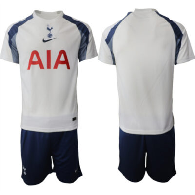 Tottenham Hotspur Blank 2025/26 White Home Soccer Jersey Suit