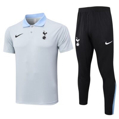 Tottenham Polo + Pants 2024 2025 White Training Tracksuit