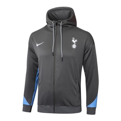 Alternative view of Tottenham Sweatshirt 2024 2025 Bright Grey Hooded Tracksuit