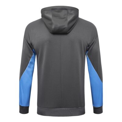 Tottenham Sweatshirt 2024 2025 Bright Grey Hooded Tracksuit - Image 3