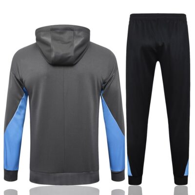 Tottenham Sweatshirt 2024 2025 Bright Grey Hooded Tracksuit - Image 4