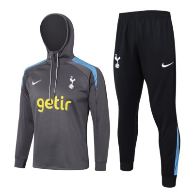 Tottenham Sweatshirt Hooded Tracksuit 2024 2025 Grey