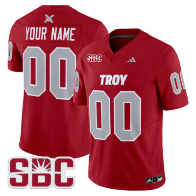 Troy Trojans 2025 Vapor Limited Custom Jersey - Cardinal