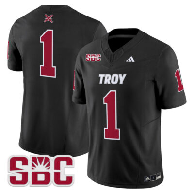 Troy Trojans 2025 Vapor Limited Jersey - Black #1 Team