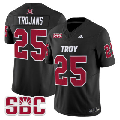 Troy Trojans 2025 Vapor Limited Jersey - Black #25 Trojans